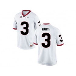 Mens Georgia Bulldogs Todd Gurley II #3 College Football Limited Jerseys - White