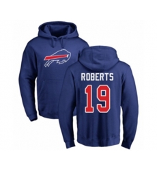Buffalo Bills #19 Andre Roberts Royal Blue Name & Number Logo Pullover Hoodie