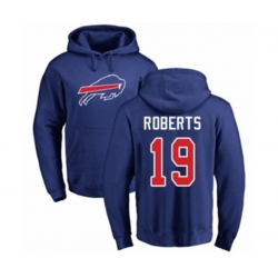 Buffalo Bills #19 Andre Roberts Royal Blue Name & Number Logo Pullover Hoodie