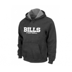 Buffalo Bills Authentic font Pullover Hoodie D.Grey