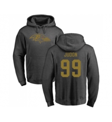 Baltimore Ravens #99 Matt Judon Ash One Color Pullover Hoodie