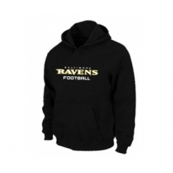 Baltimore Ravens Authentic font Pullover Hoodie Black