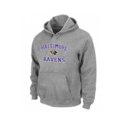 Baltimore Ravens Heart & Soul Pullover Hoodie Grey