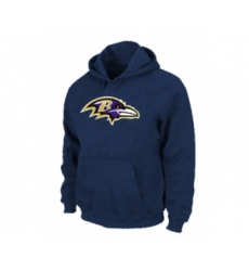 Baltimore Ravens Logo Pullover Hoodie D.Blue