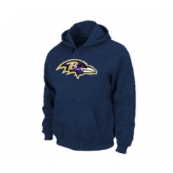 Baltimore Ravens Logo Pullover Hoodie D.Blue