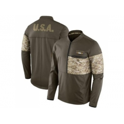 Baltimore Ravens Nike Olive Salute to Service Sideline Hybrid Half-Zip Pullover Jacket Baltimore Ravens Nike Olive Salute to Service Sideline Hybrid Half-Zip Pullover Jacket