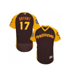Chicago Cubs #17 Kris Bryant Brown 2016 All-Star National League BP Authentic Collection Flex Base MLB Jersey