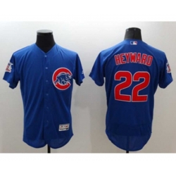 Chicago Cubs #22 Jason Heyward Majestic blue Flexbase Authentic Collection Player Jersey