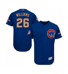 Chicago Cubs #26 Billy Williams Authentic Royal Blue 2017 Gold Champion Flex Base Baseball Jersey