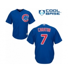 Chicago Cubs Victor Caratini Replica Royal Blue Alternate Cool Base Baseball Player Jersey