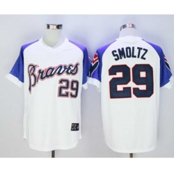 1973 Atlanta Braves #29 John Smoltz White Throwback Stitched Baseball Jersey 1973 Atlanta Braves #29 John Smoltz White Throwback Stitched Baseball Jersey
