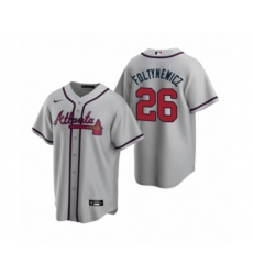 Atlanta Braves #26 Mike Foltynewicz Nike Gray 2020 Replica Road Jersey