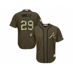 Atlanta Braves #29 John Smoltz Green Salute to Service Stitched Baseball Jersey Atlanta Braves #29 John Smoltz Green Salute to Service Stitched Baseball Jersey