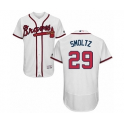 Atlanta Braves #29 John Smoltz White Flexbase Authentic Collection MLB Jersey Atlanta Braves #29 John Smoltz White Flexbase Authentic Collection MLB Jersey