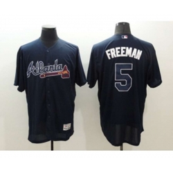 Atlanta Braves #5 Freddie Freeman Majestic Blue Flexbase Authentic Collection Player Jersey Atlanta Braves #5 Freddie Freeman Majestic Blue Flexbase Authentic Collection Player Jersey