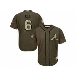 Atlanta Braves #6 Bobby Cox Green Salute to Service Stitched Baseball Jersey Atlanta Braves #6 Bobby Cox Green Salute to Service Stitched Baseball Jersey