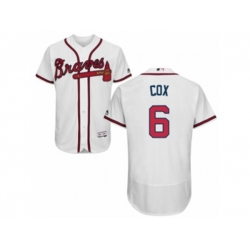 Atlanta Braves #6 Bobby Cox White Flexbase Authentic Collection MLB Jersey Atlanta Braves #6 Bobby Cox White Flexbase Authentic Collection MLB Jersey