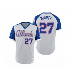 Braves Fred McGriff Gray Royal 1979 Turn Back the Clock Authentic Jersey
