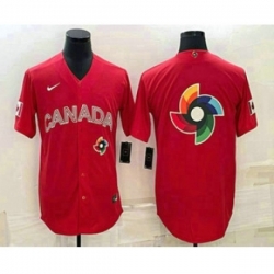 Canada Baseball 2023 Red World Big Logo Classic Stitched Jersey Canada Baseball 2023 Red World Big Logo Classic Stitched Jersey