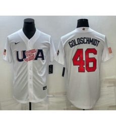 USA Baseball #51 Brady Singer Number 2023 White World Baseball Classic Stitched Jersey