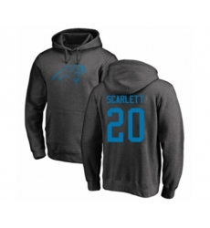 Carolina Panthers #20 Jordan Scarlett Ash One Color Pullover Hoodie