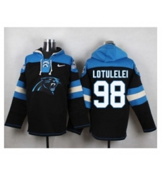 Carolina Panthers #98 Star Lotulelei Black Player Pullover NFL Hoodie