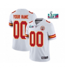 Kansas City Chiefs ACTIVE PLAYER Custom White Super Bowl LVII Patch Vapor Untouchable Limited Stitched Jersey