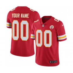 Kansas City Chiefs Customized Red Team Color Vapor Untouchable Limited Player Football Jersey