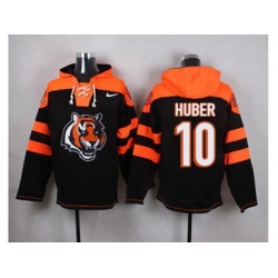 Cincinnati Bengals #10 Kevin Huber Black Player Pullover NFL Hoodie Cincinnati Bengals #10 Kevin Huber Black Player Pullover NFL Hoodie