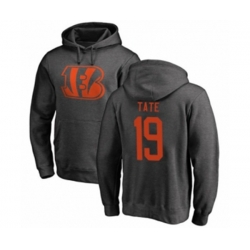 Cincinnati Bengals #19 Auden Tate Ash One Color Pullover Hoodie Cincinnati Bengals #19 Auden Tate Ash One Color Pullover Hoodie