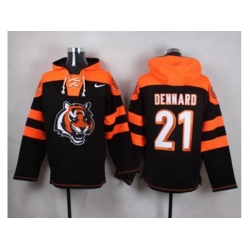 Cincinnati Bengals #21 Darqueze Dennard Black Player Pullover NFL Hoodie Cincinnati Bengals #21 Darqueze Dennard Black Player Pullover NFL Hoodie