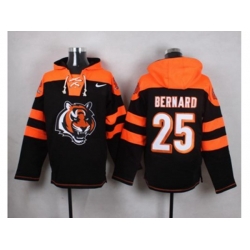 Cincinnati Bengals #25 Giovani Bernard Black Player Pullover NFL Hoodie Cincinnati Bengals #25 Giovani Bernard Black Player Pullover NFL Hoodie