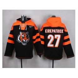 Cincinnati Bengals #27 Dre Kirkpatrick Black Player Pullover NFL Hoodie Cincinnati Bengals #27 Dre Kirkpatrick Black Player Pullover NFL Hoodie