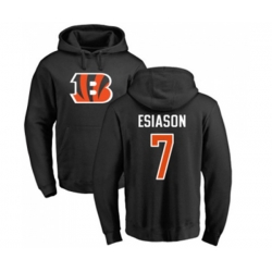 Cincinnati Bengals #7 Boomer Esiason Black Name & Number LogoPullover Hoodie Cincinnati Bengals #7 Boomer Esiason Black Name & Number LogoPullover Hoodie