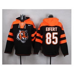 Cincinnati Bengals #85 Tyler Eifert Black Player Pullover NFL Hoodie Cincinnati Bengals #85 Tyler Eifert Black Player Pullover NFL Hoodie