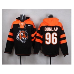 Cincinnati Bengals #96 Carlos Dunlap Black Player Pullover NFL Hoodie Cincinnati Bengals #96 Carlos Dunlap Black Player Pullover NFL Hoodie