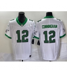 Philadelphia Eagles #12 Randall Cunningham White 2023 F.U.S.E. Vapor Limited Throwback Stitched Football Jersey