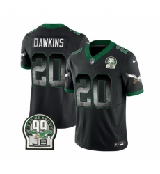 Philadelphia Eagles #20 Brian Dawkins Black 2023 F U S E Throwback Vapor Untouchable Limited Stitched Football Jersey