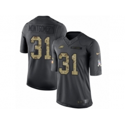 Philadelphia Eagles #31 Wilbert Montgomery Limited Black 2016 Salute to Service NFL Jersey Philadelphia Eagles #31 Wilbert Montgomery Limited Black 2016 Salute to Service NFL Jersey