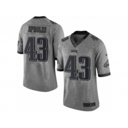 Philadelphia Eagles #43 Darren Sproles Limited Gray Gridiron NFL Jersey Philadelphia Eagles #43 Darren Sproles Limited Gray Gridiron NFL Jersey