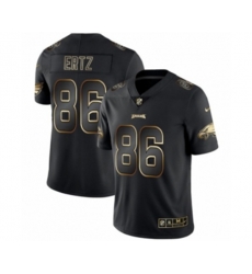 Philadelphia Eagles #86 Zach Ertz Black Golden Edition 2019 Vapor Untouchable Limited Jersey