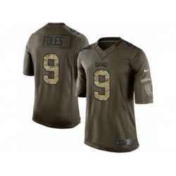 Philadelphia Eagles #9 Nick Foles Limited Green Salute to Service NFL Jersey Philadelphia Eagles #9 Nick Foles Limited Green Salute to Service NFL Jersey