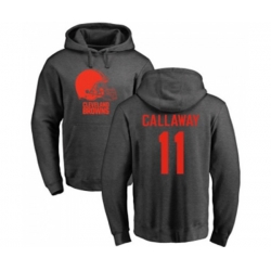 Cleveland Browns #11 Antonio Callaway Ash One Color Pullover Hoodie Cleveland Browns #11 Antonio Callaway Ash One Color Pullover Hoodie