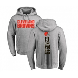 Cleveland Browns #19 Bernie Kosar Ash Pullover Hoodie Cleveland Browns #19 Bernie Kosar Ash Pullover Hoodie