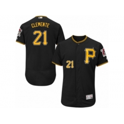 Pittsburgh Pirates #21 Roberto Clemente Black Flexbase Authentic Collection MLB Jersey Pittsburgh Pirates #21 Roberto Clemente Black Flexbase Authentic Collection MLB Jersey