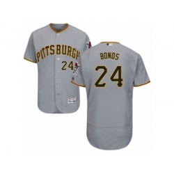 Pittsburgh Pirates #24 Barry Bonds Grey Flexbase Authentic Collection MLB Jersey Pittsburgh Pirates #24 Barry Bonds Grey Flexbase Authentic Collection MLB Jersey