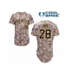 Pittsburgh Pirates #28 John Jaso Authentic Camo Alternate Cool Base MLB Jersey