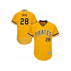 Pittsburgh Pirates #28 John Jaso Gold Flexbase Authentic Collection MLB Jersey Pittsburgh Pirates #28 John Jaso Gold Flexbase Authentic Collection MLB Jersey