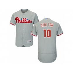 Philadelphia Phillies #10 Darren Daulton Grey Flexbase Authentic Collection MLB Jersey Philadelphia Phillies #10 Darren Daulton Grey Flexbase Authentic Collection MLB Jersey