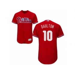 Philadelphia Phillies #10 Darren Daulton Red Flexbase Authentic Collection MLB Jerse Philadelphia Phillies #10 Darren Daulton Red Flexbase Authentic Collection MLB Jerse